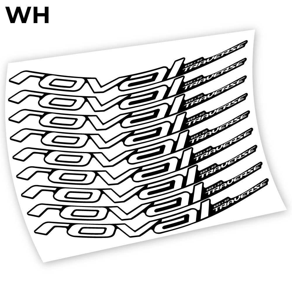 Compatible Autocollant, Roval Traverse Alloy 2019, Mountain Wheel Vélos Vinyle sticker
