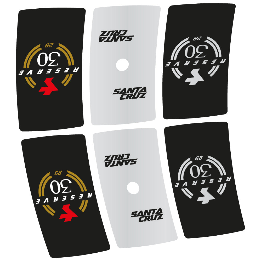 Stickers Santa Cruz Reserve 30 compatibles Autocollants roues VTT 29"