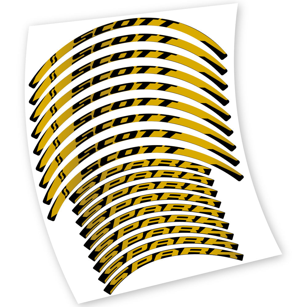 Stickers Scott Spark compatibles Autocollants roues VTT