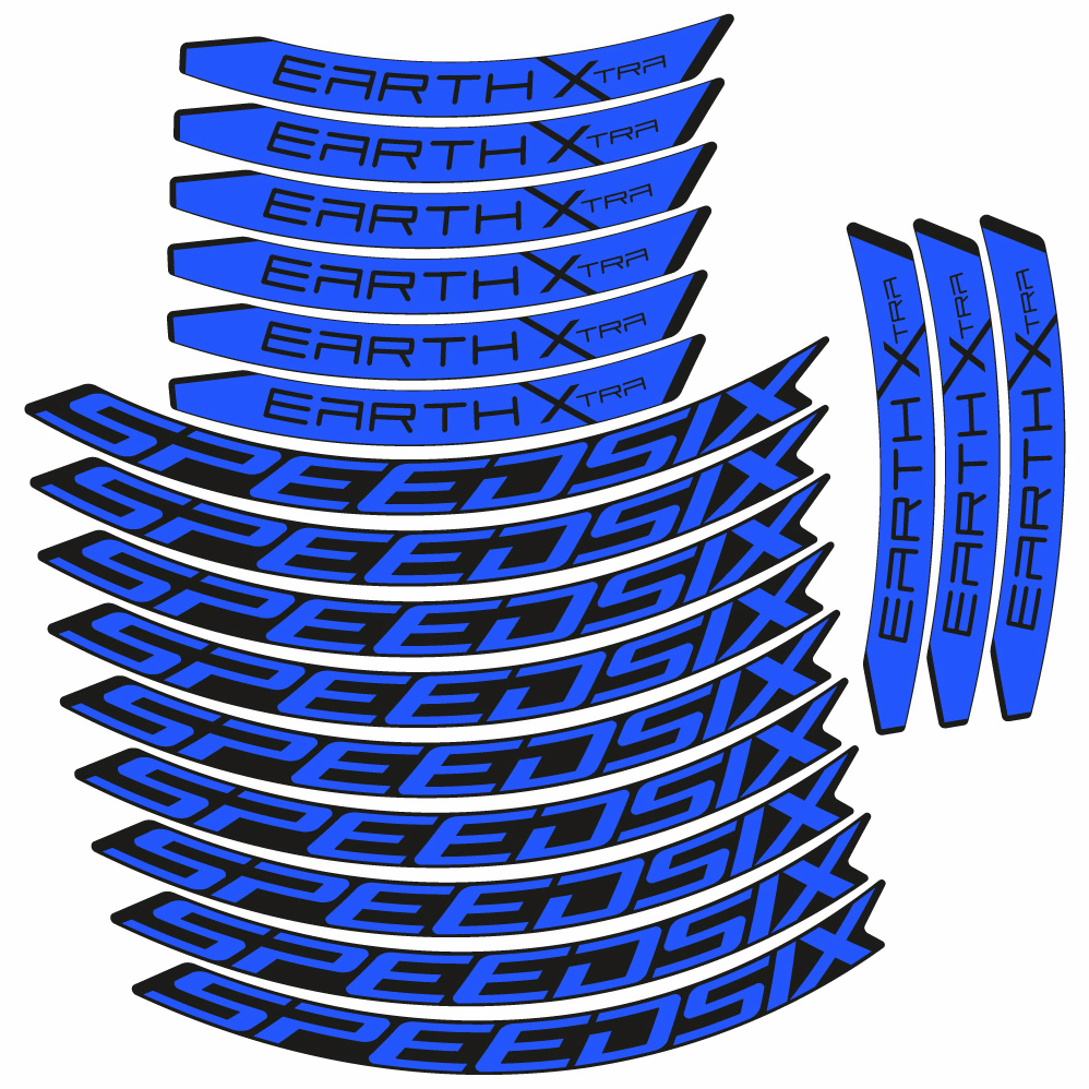 Stickers Speedsix Earth Xtra compatibles Autocollants roues VTT 29"