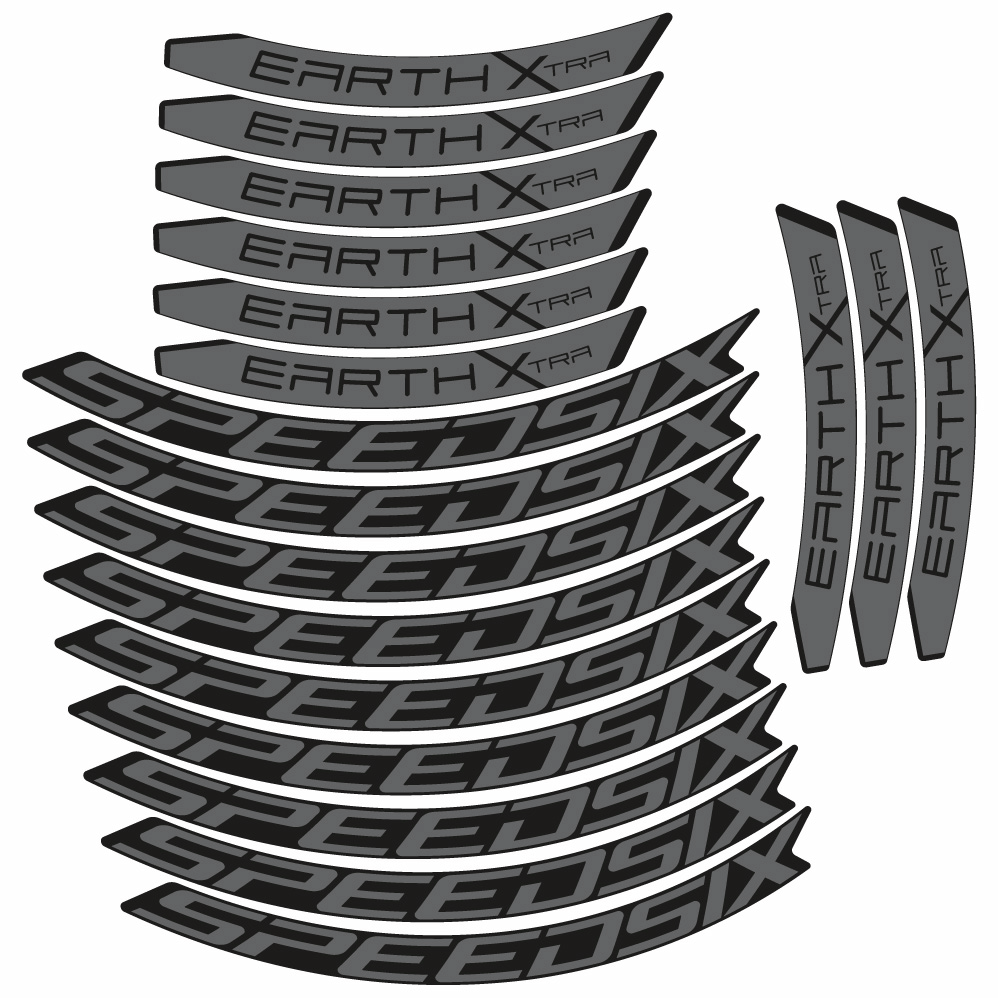 Stickers Speedsix Earth Xtra compatibles Autocollants roues VTT 29"