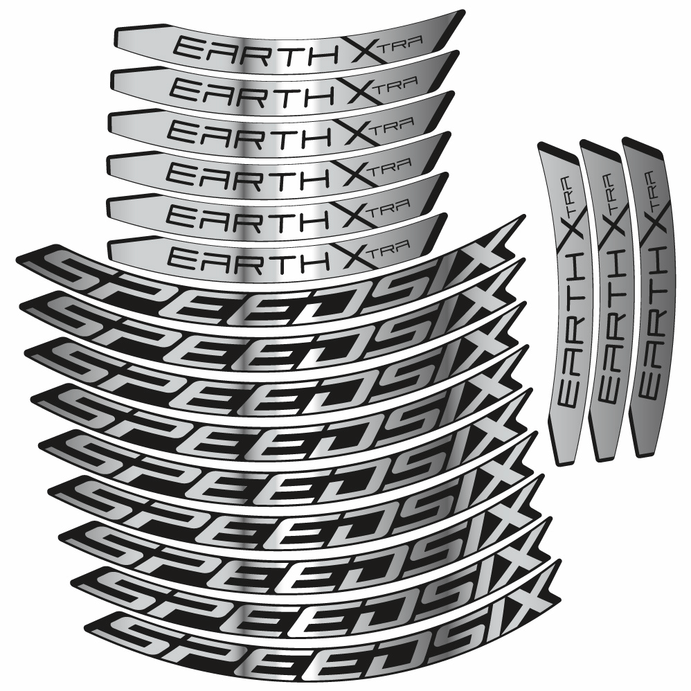 Stickers Speedsix Earth Xtra compatibles Autocollants roues VTT 29"
