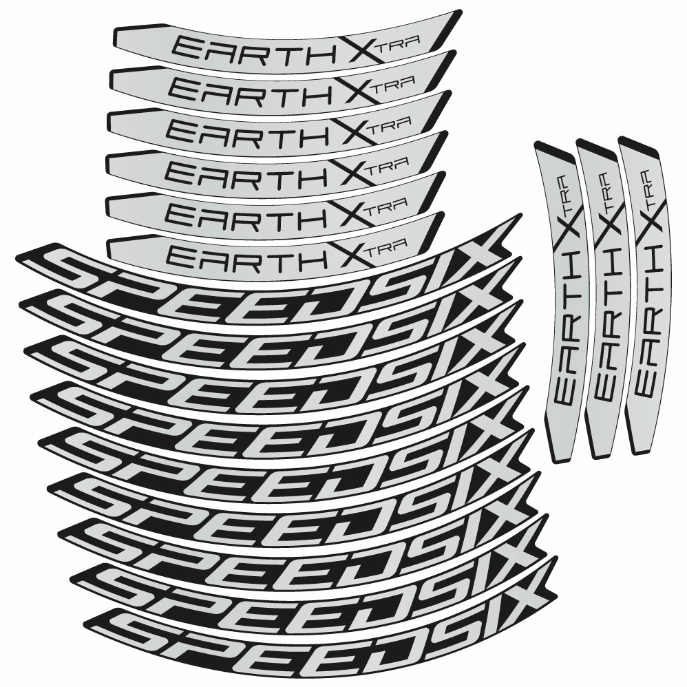 Stickers Speedsix Earth Xtra compatibles Autocollants roues VTT 29"