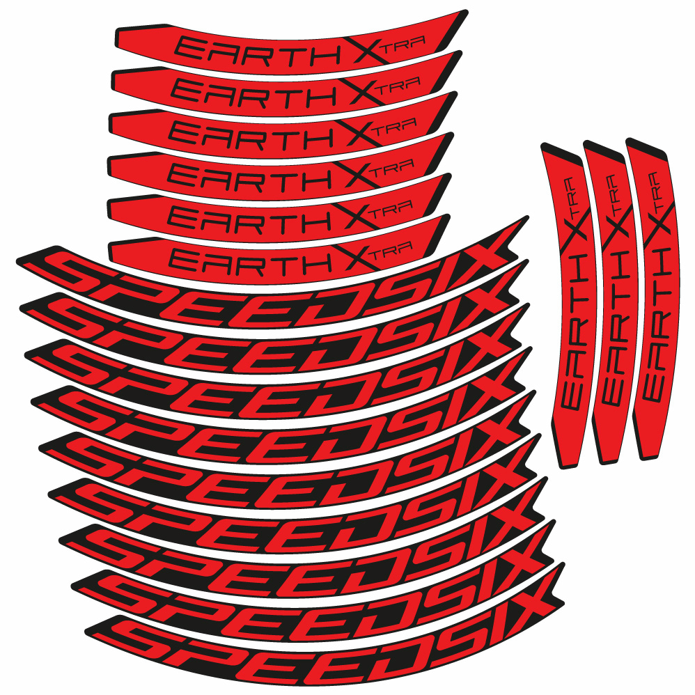 Stickers Speedsix Earth Xtra compatibles Autocollants roues VTT 29"