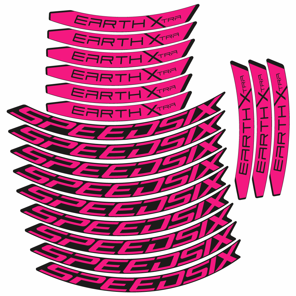 Stickers Speedsix Earth Xtra compatibles Autocollants roues VTT 29"