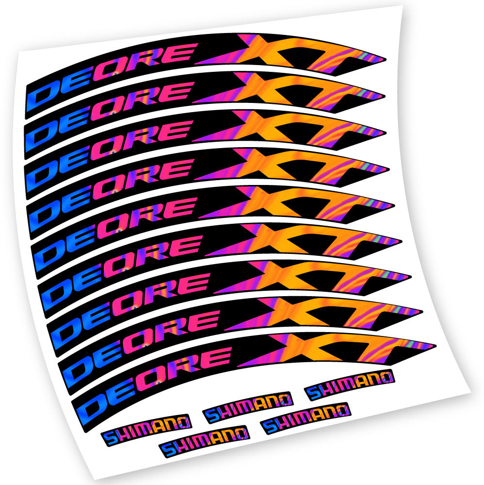 Stickers Mavic Shimano Deore XT M8000 compatibles Autocollants roues VTT 29"