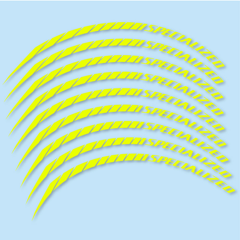 Stickers Specialized compatibles - Autocollants roue vélo VTT