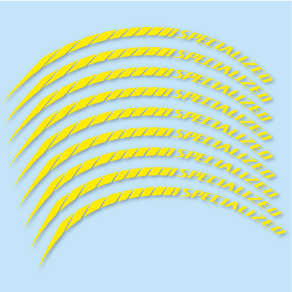 Stickers Specialized compatibles - Autocollants roue vélo VTT