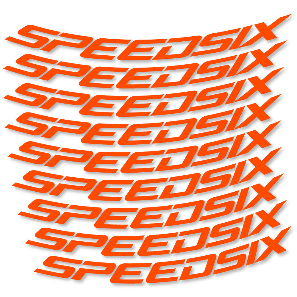 Stickers Speedsix compatibles - Autocollants roue vélo VTT