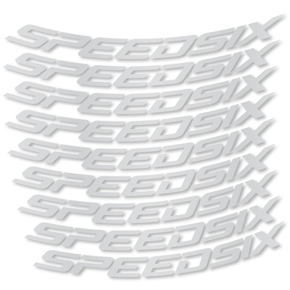 Stickers Speedsix compatibles - Autocollants roue vélo VTT
