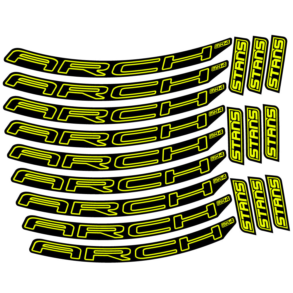 Stickers Stans Arch MK4 2021 compatibles Autocollants roues VTT 29"