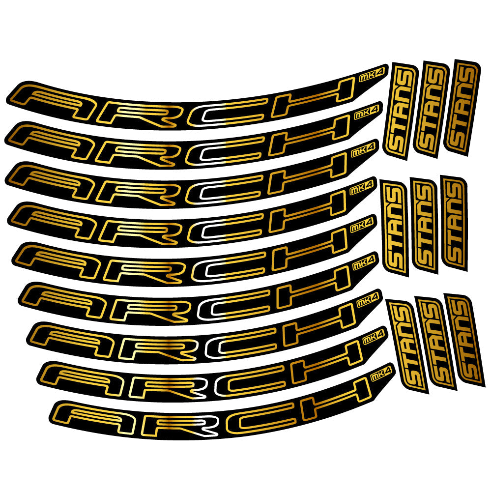 Stickers Stans Arch MK4 2021 compatibles - Autocollants roue vélo VTT