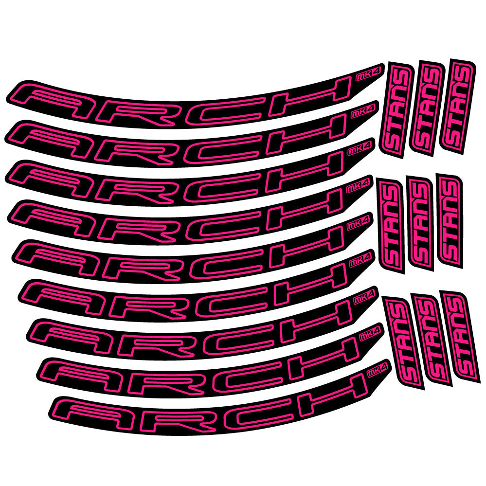 Stickers Stans Arch MK4 2021 compatibles - Autocollants roue vélo VTT
