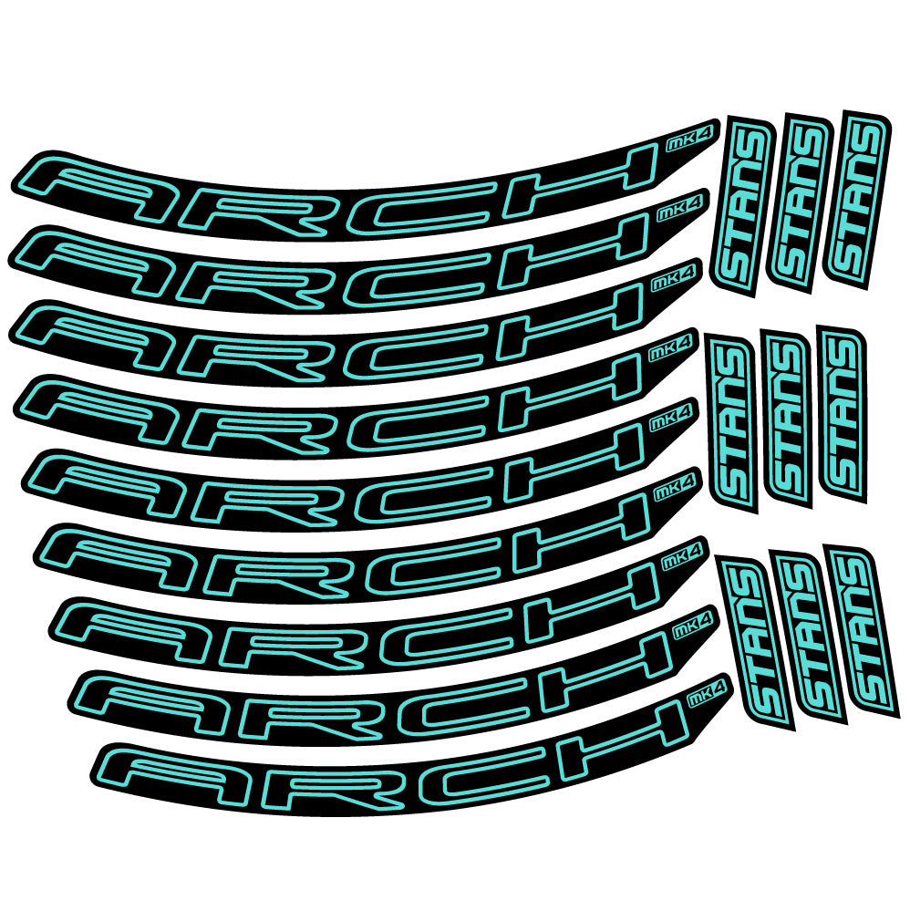 Stickers Stans Arch MK4 2021 compatibles - Autocollants roue vélo VTT