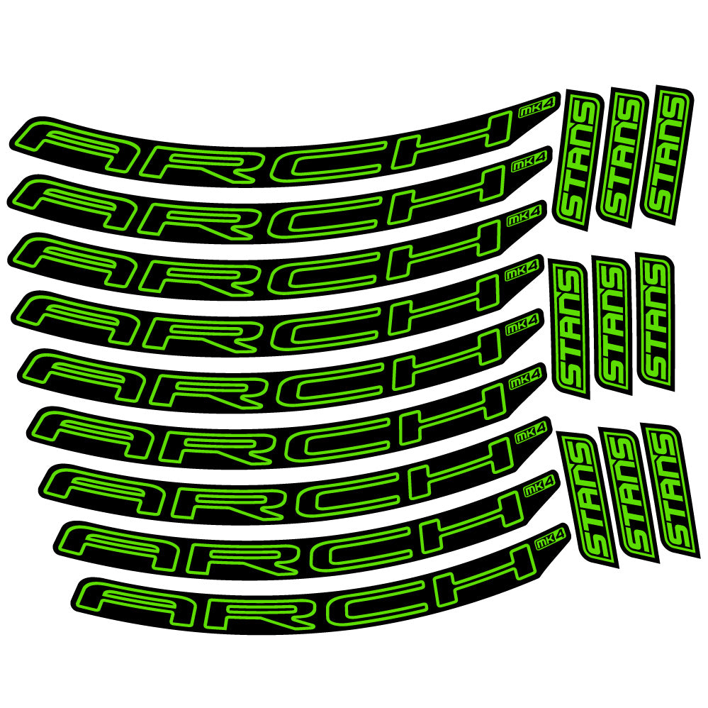 Stickers Stans Arch MK4 2021 compatibles Autocollants roues VTT 29"