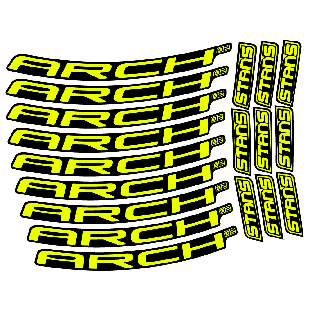 Stickers Stans Arch S2 2021 compatibles Autocollants roues VTT 29"