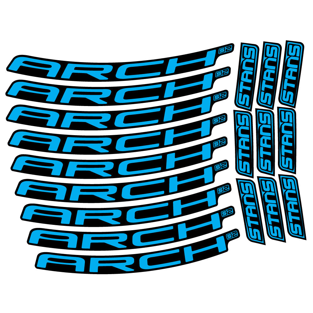 Stickers Stans Arch S2 2021 compatibles - Autocollants roue vélo VTT