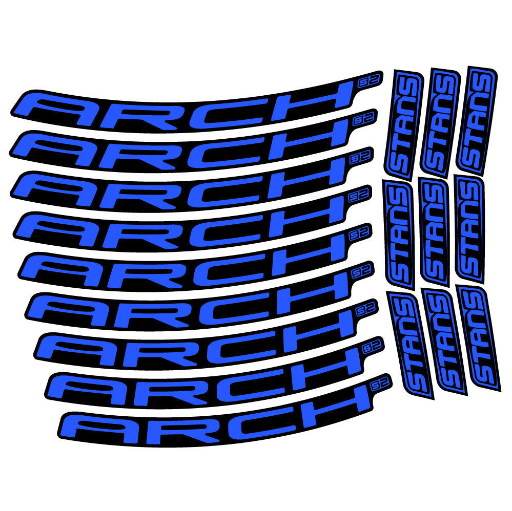 Stickers Stans Arch S2 2021 compatibles - Autocollants roue vélo VTT