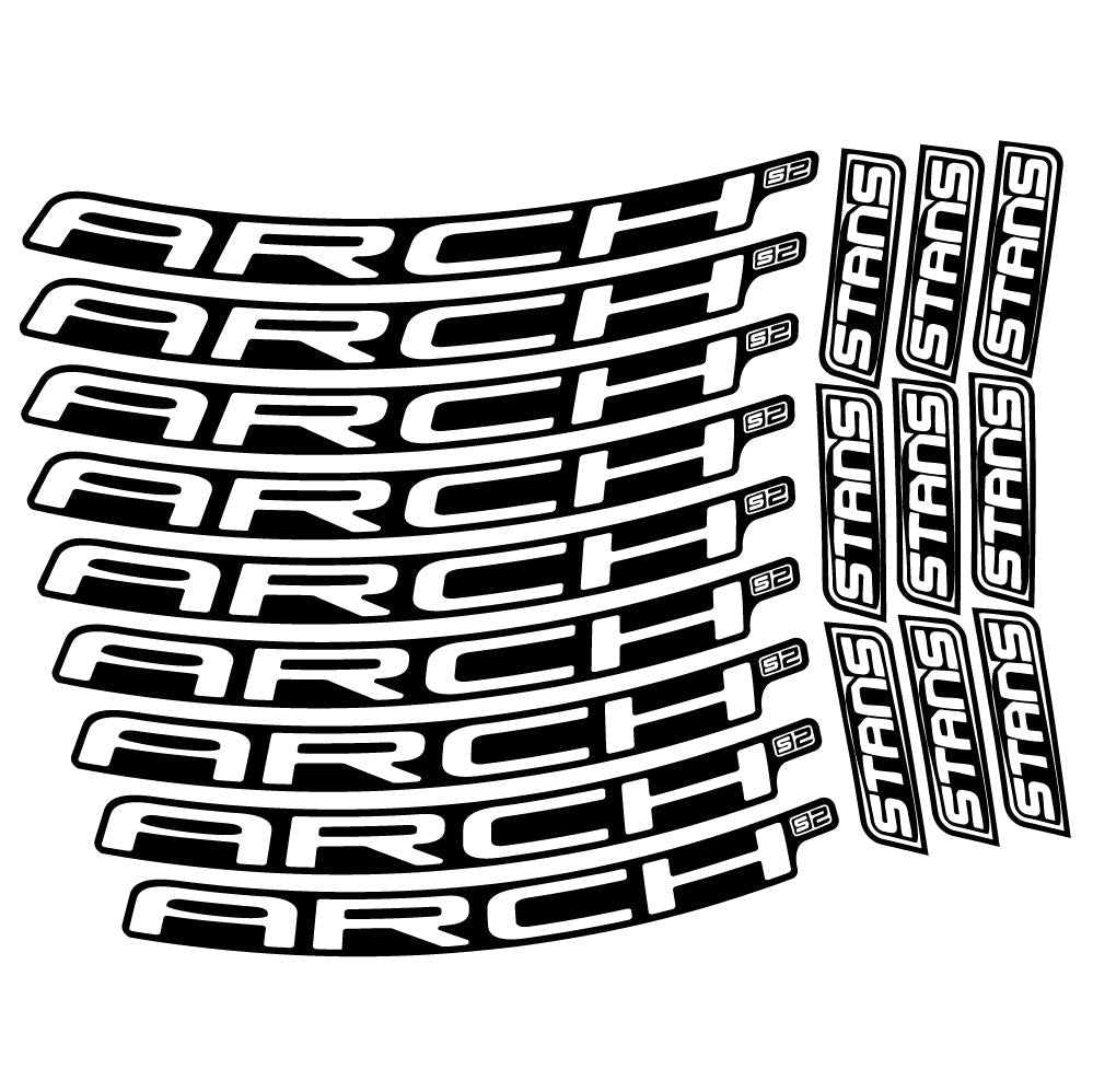 Stickers Stans Arch S2 2021 compatibles - Autocollants roue vélo VTT