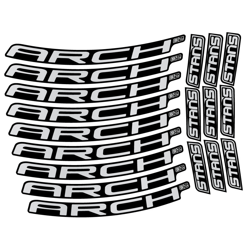 Stickers Stans Arch S2 2021 compatibles - Autocollants roue vélo VTT