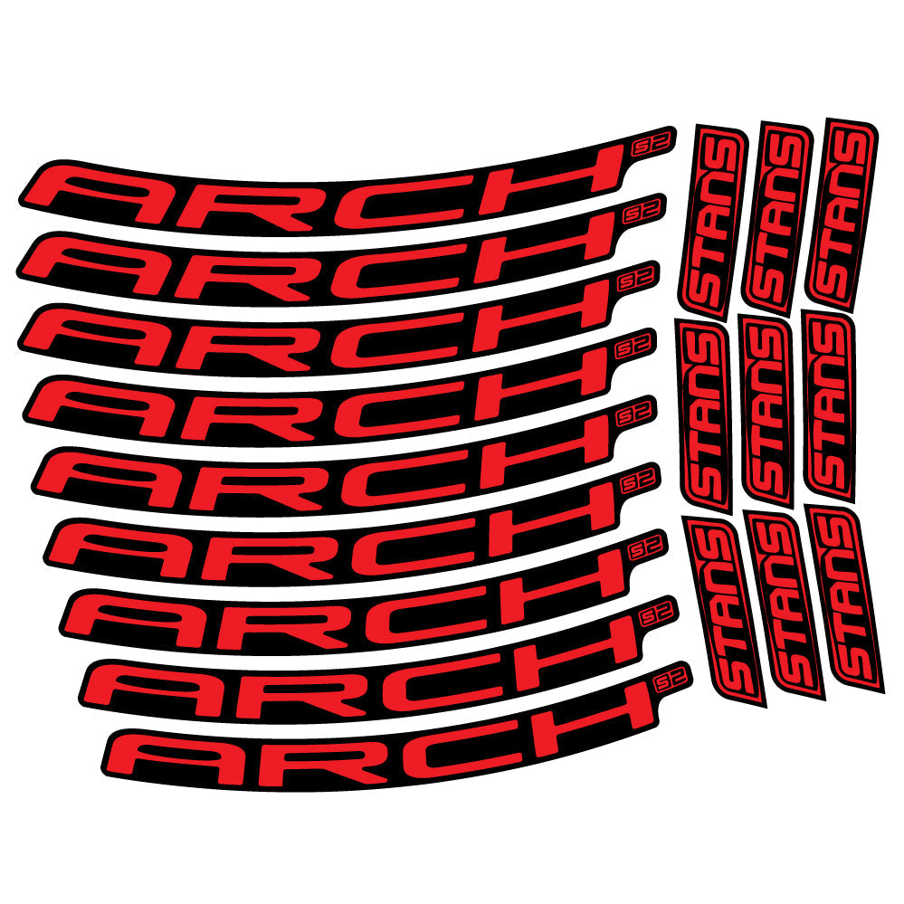 Stickers Stans Arch S2 2021 compatibles - Autocollants roue vélo VTT