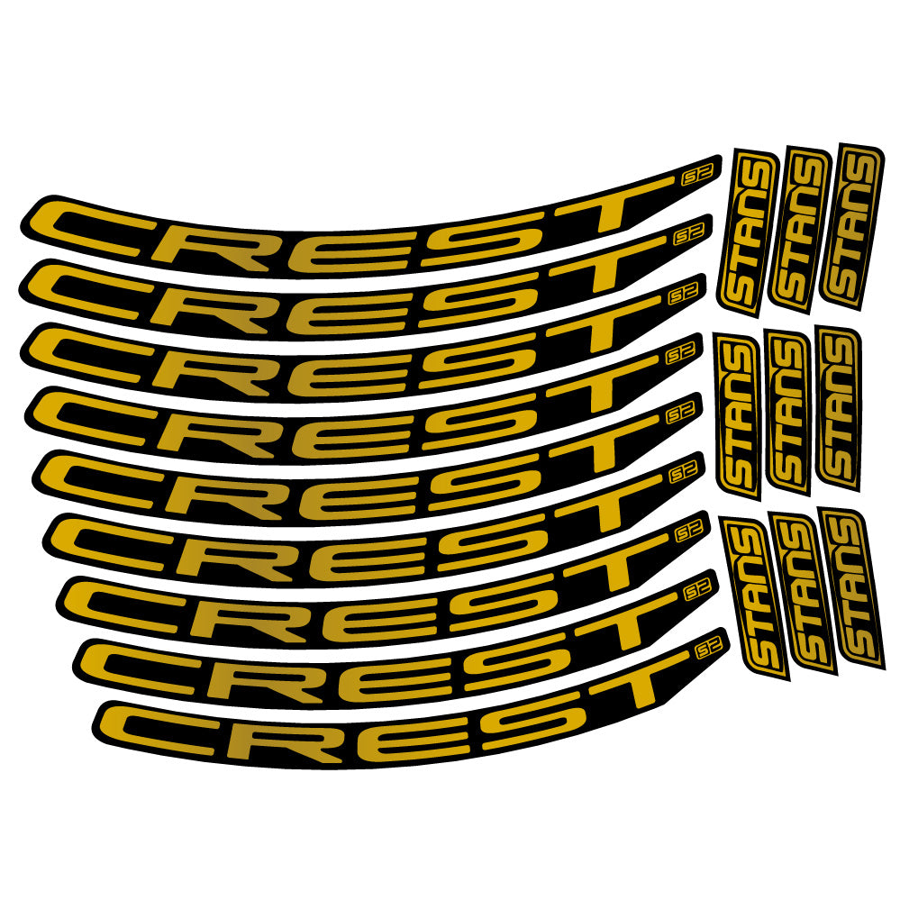 Stickers Stans Crest S2 compatibles Autocollants roues VTT 29"