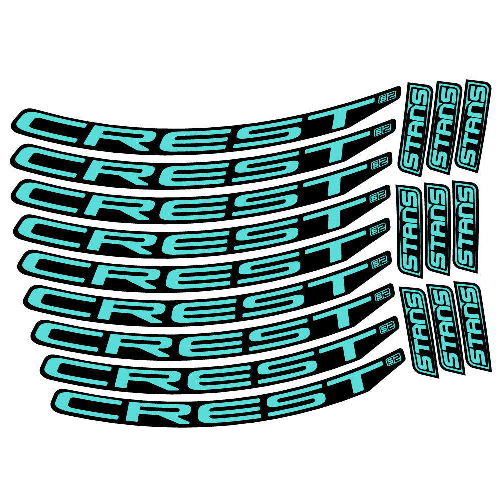 Stickers Stans Crest S2 compatibles Autocollants roues VTT 29"