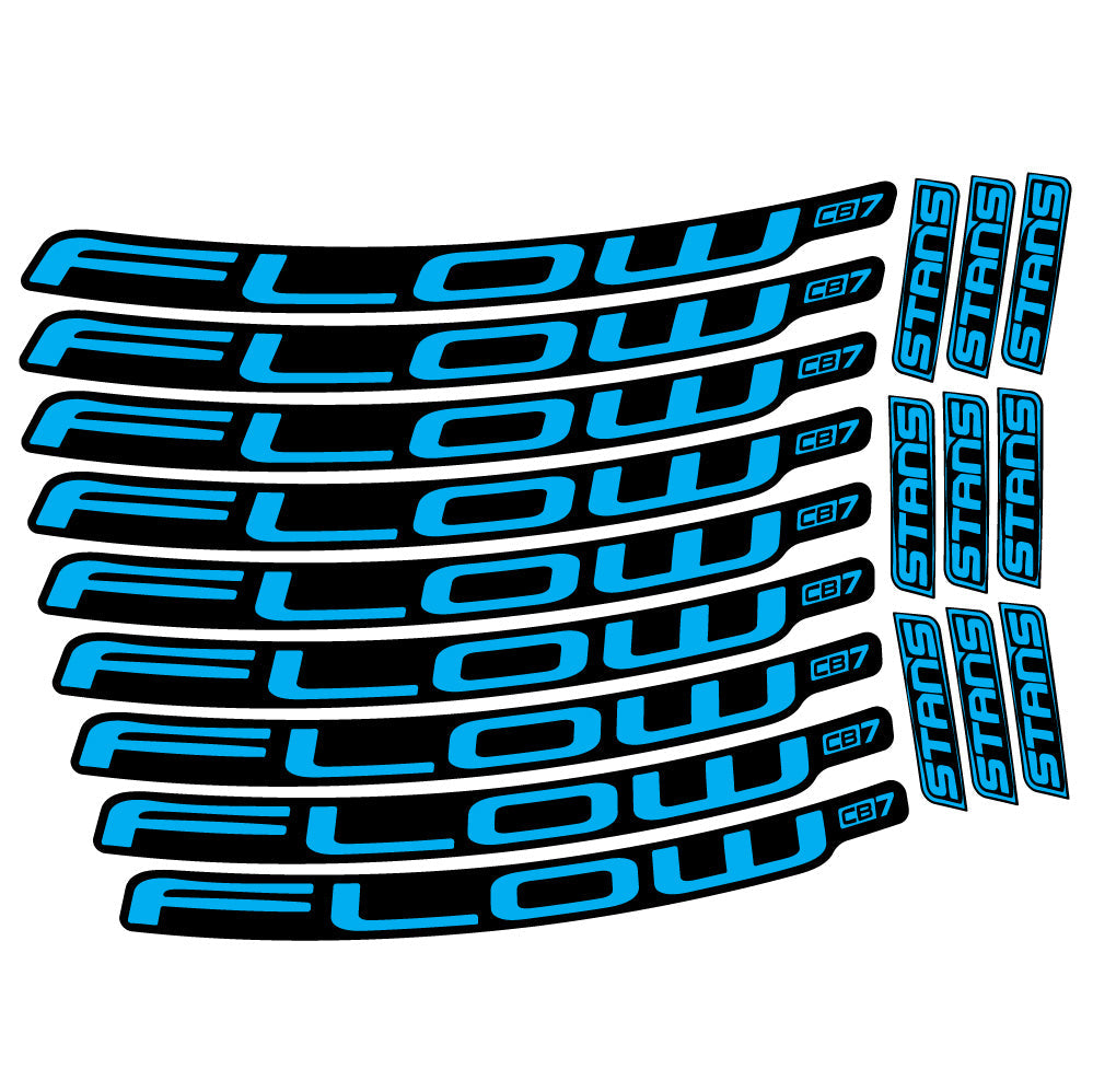Stickers Stans Flow CB7 compatibles - Autocollants roue vélo VTT