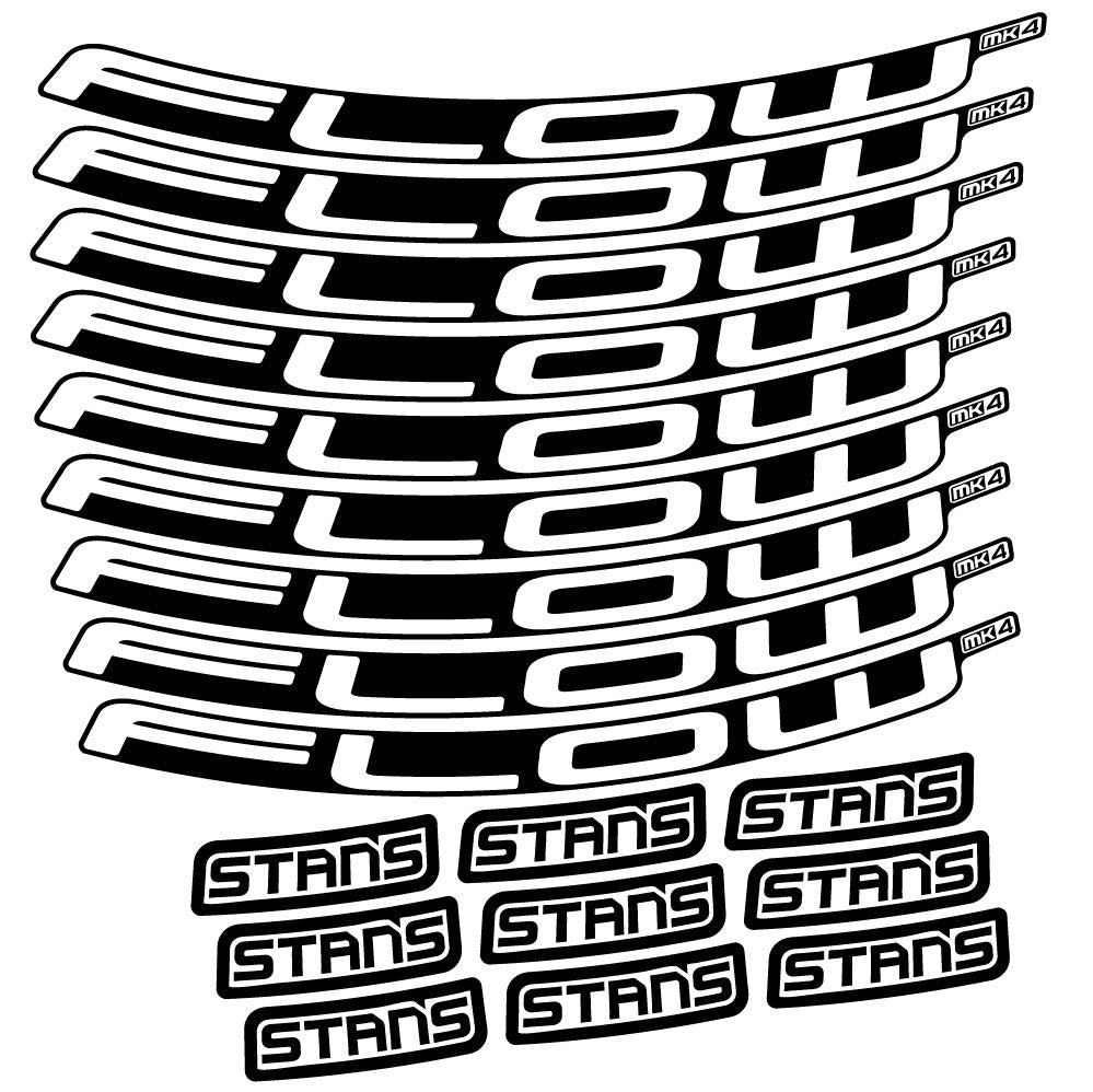 Stickers Stans Flow S2 Ver2 compatibles - Autocollants roue vélo VTT