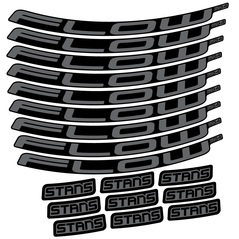 Stickers Stans Flow S2 Ver2 compatibles - Autocollants roue vélo VTT