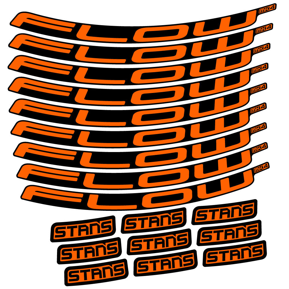 Stickers Stans Flow S2 Ver2 compatibles - Autocollants roue vélo VTT