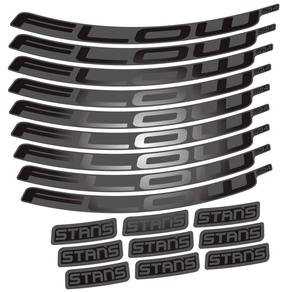 Stickers Stans Flow S2 Ver2 compatibles - Autocollants roue vélo VTT