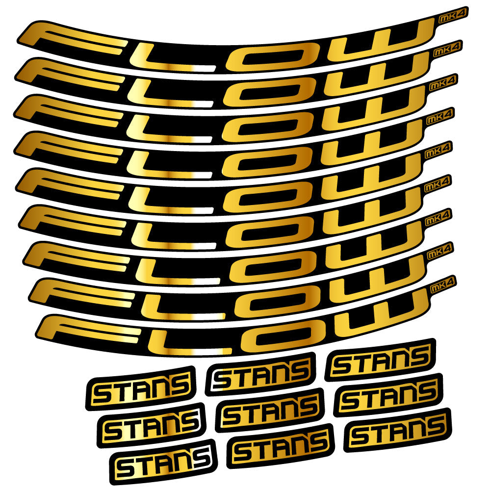 Stickers Stans Flow S2 Ver2 compatibles - Autocollants roue vélo VTT