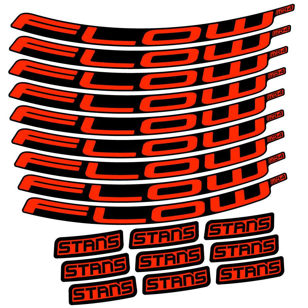 Stickers Stans Flow S2 Ver2 compatibles - Autocollants roue vélo VTT