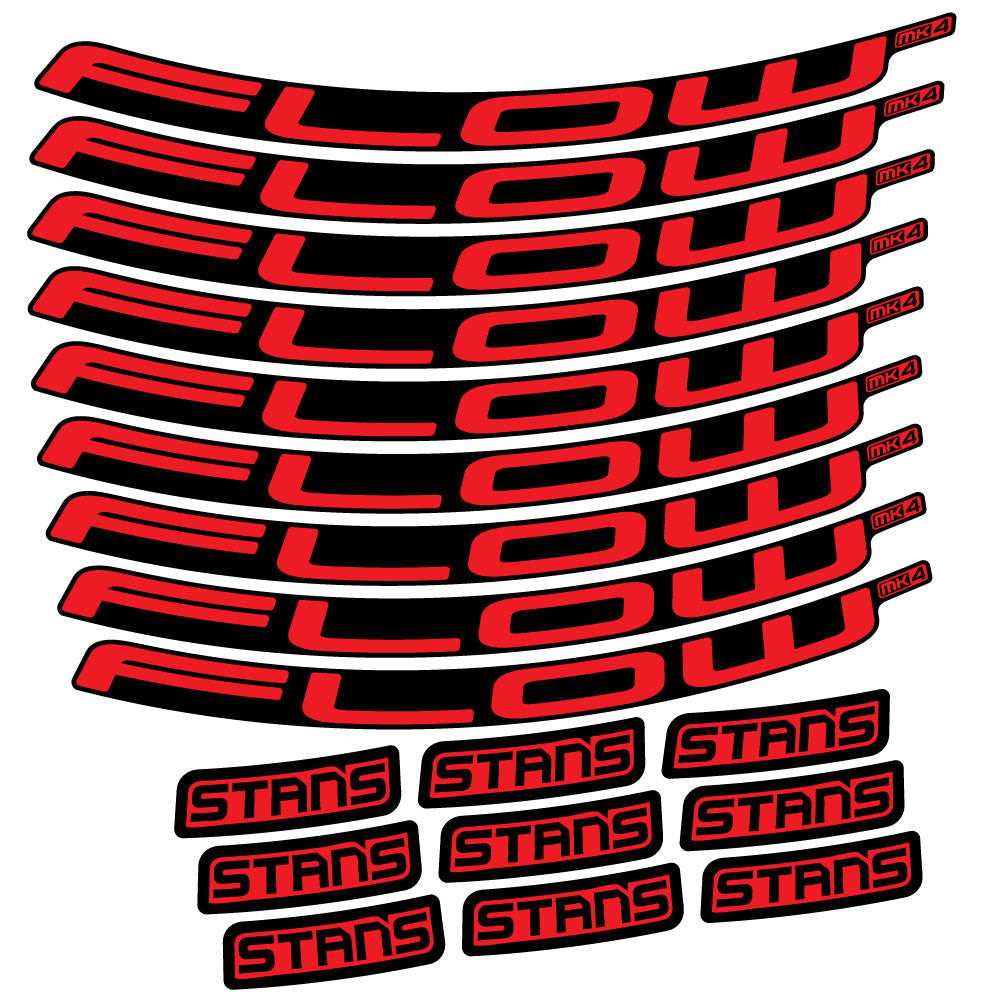 Stickers Stans Flow S2 Ver2 compatibles - Autocollants roue vélo VTT