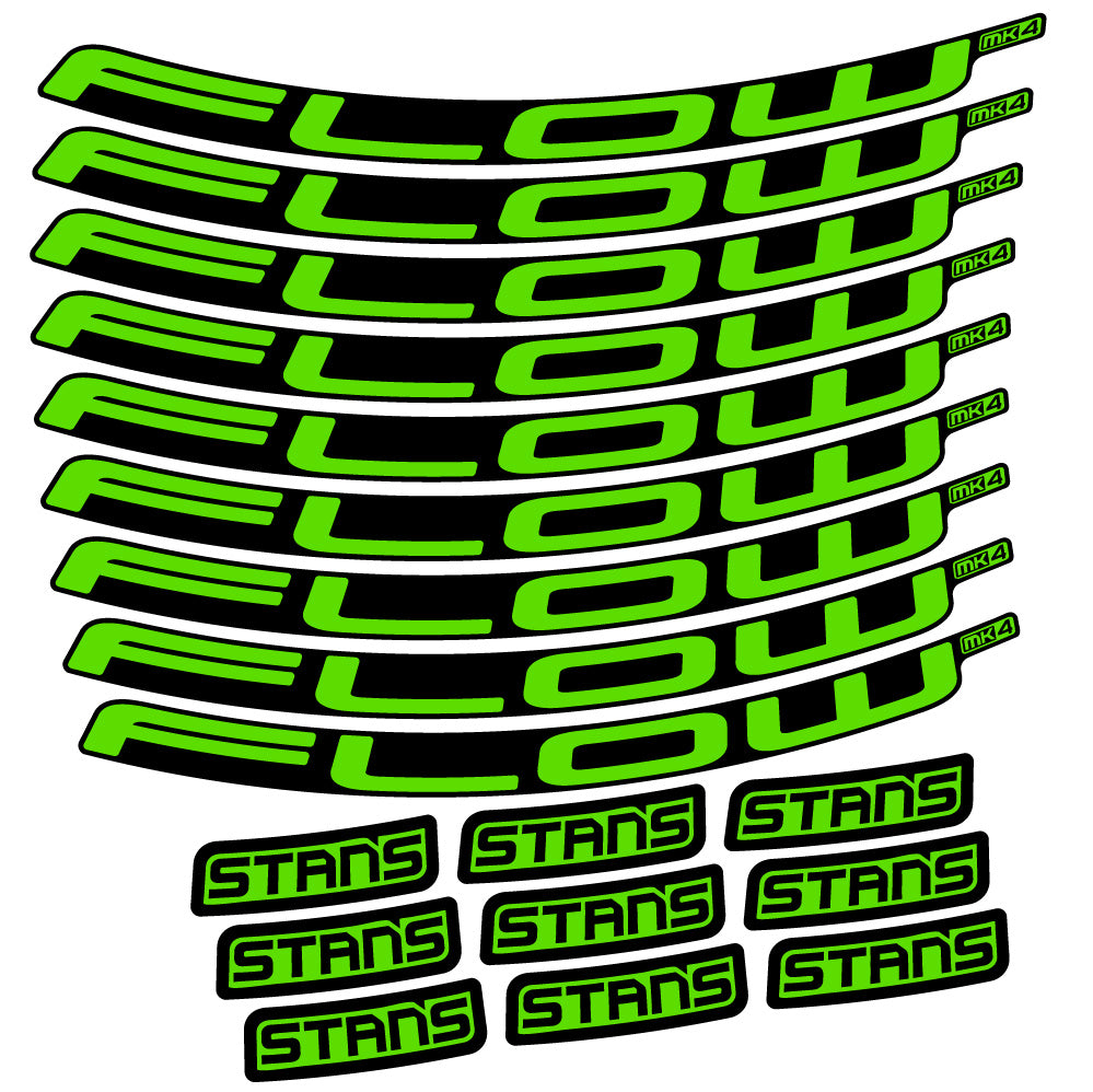 Stickers Stans Flow S2 Ver2 compatibles - Autocollants roue vélo VTT