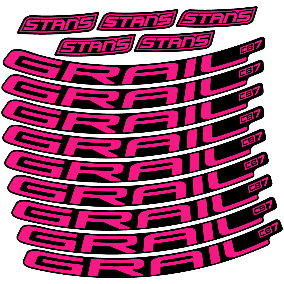 Stickers Stans Notubes Grail CB7 compatibles Autocollants roues
