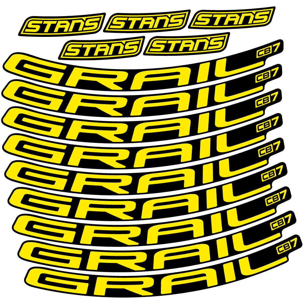 Stickers Stans Notubes Grail CB7 compatibles Autocollants roues