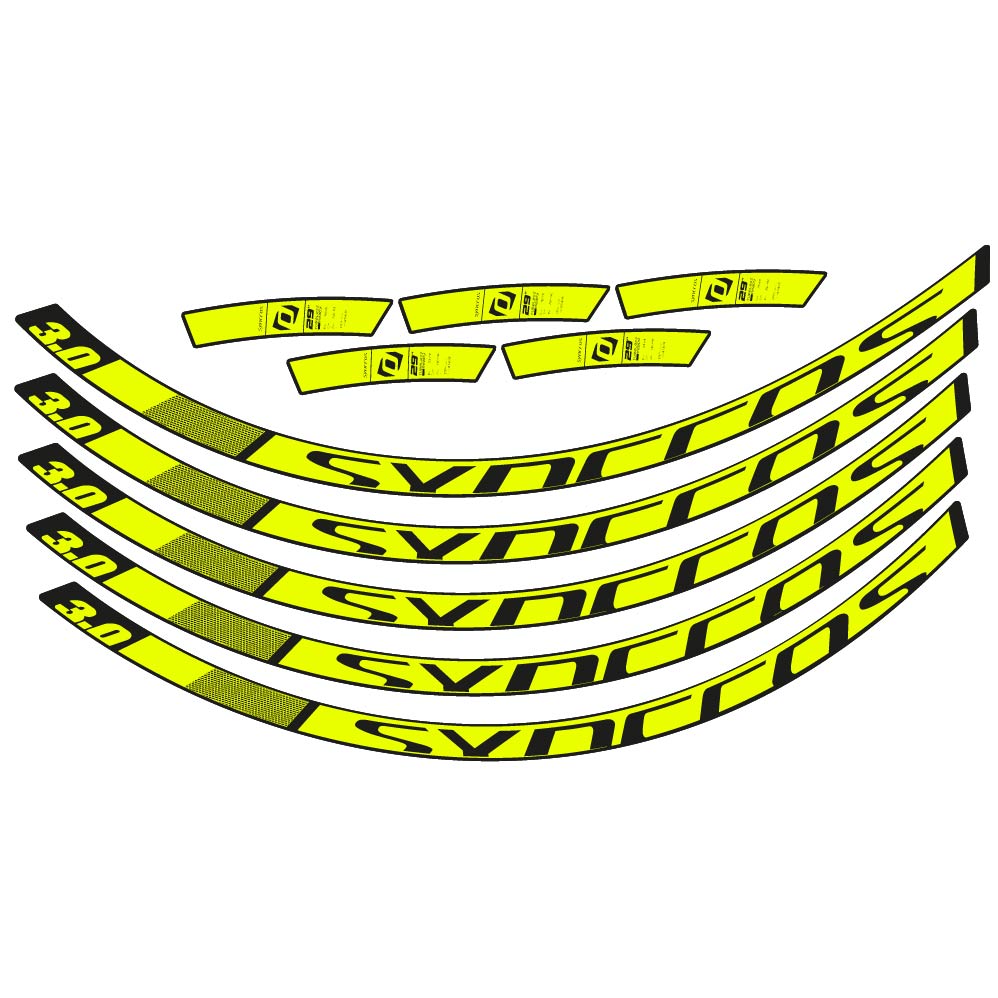Stickers Syncross 3.0 2017 compatibles Autocollants roues VTT 29"