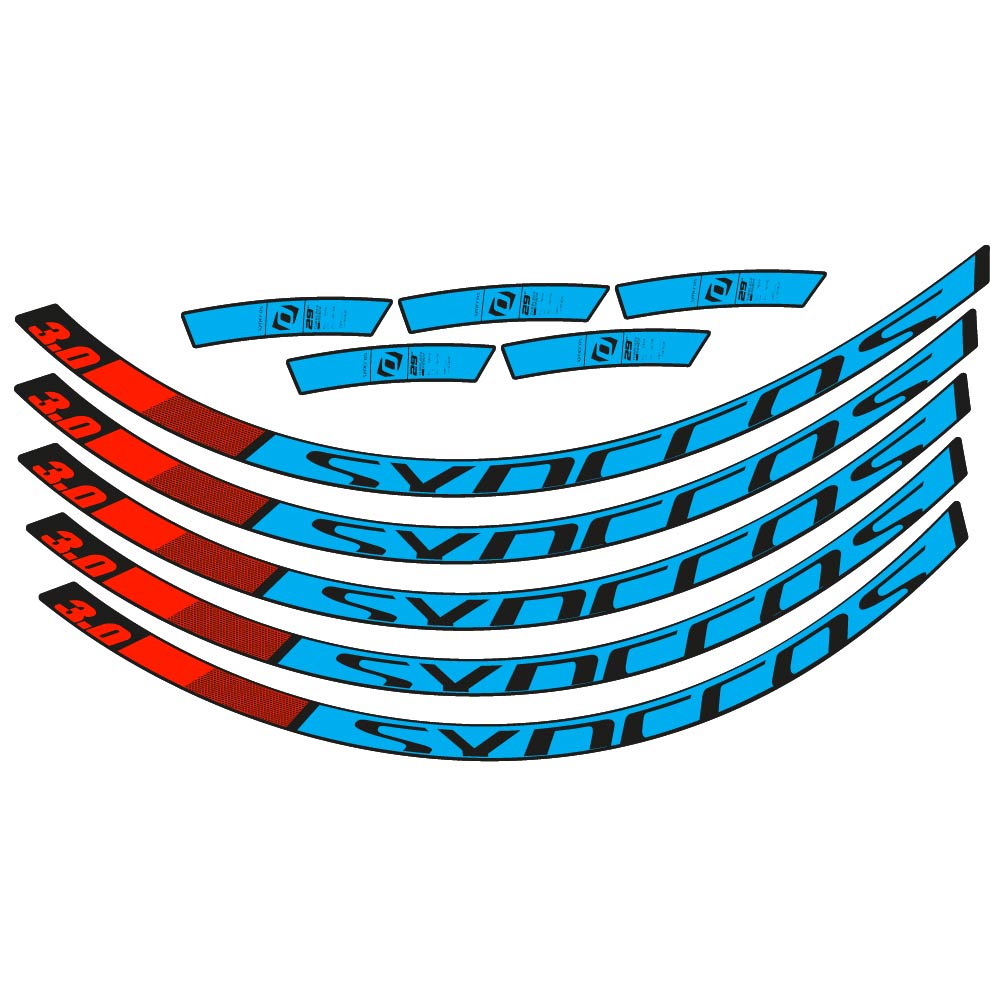 Stickers Syncross 3.0 2017 compatibles Autocollants roues VTT 29"