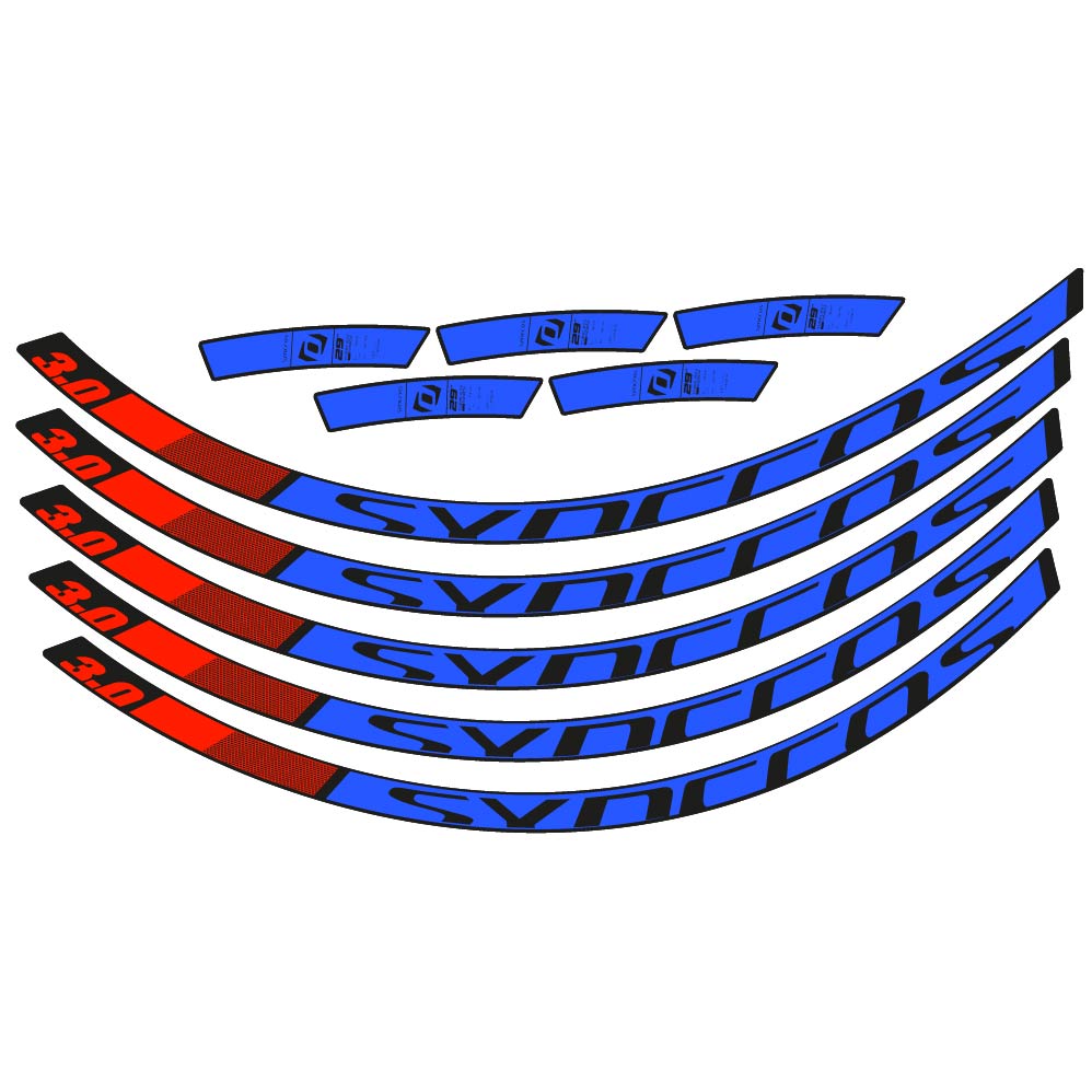 Stickers Syncross 3.0 2017 compatibles Autocollants roues VTT 29"