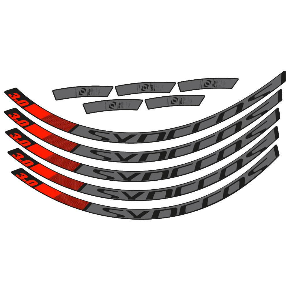 Stickers Syncross 3.0 2017 compatibles Autocollants roues VTT 29"