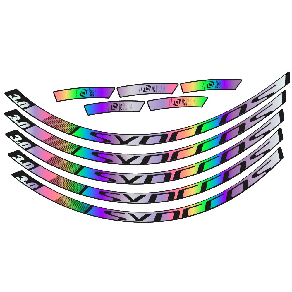 Stickers Syncross 3.0 2017 compatibles Autocollants roues VTT 29"