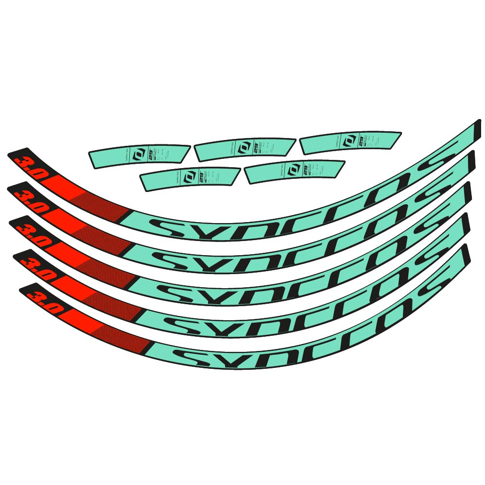Stickers Syncross 3.0 2017 compatibles Autocollants roues VTT 29"