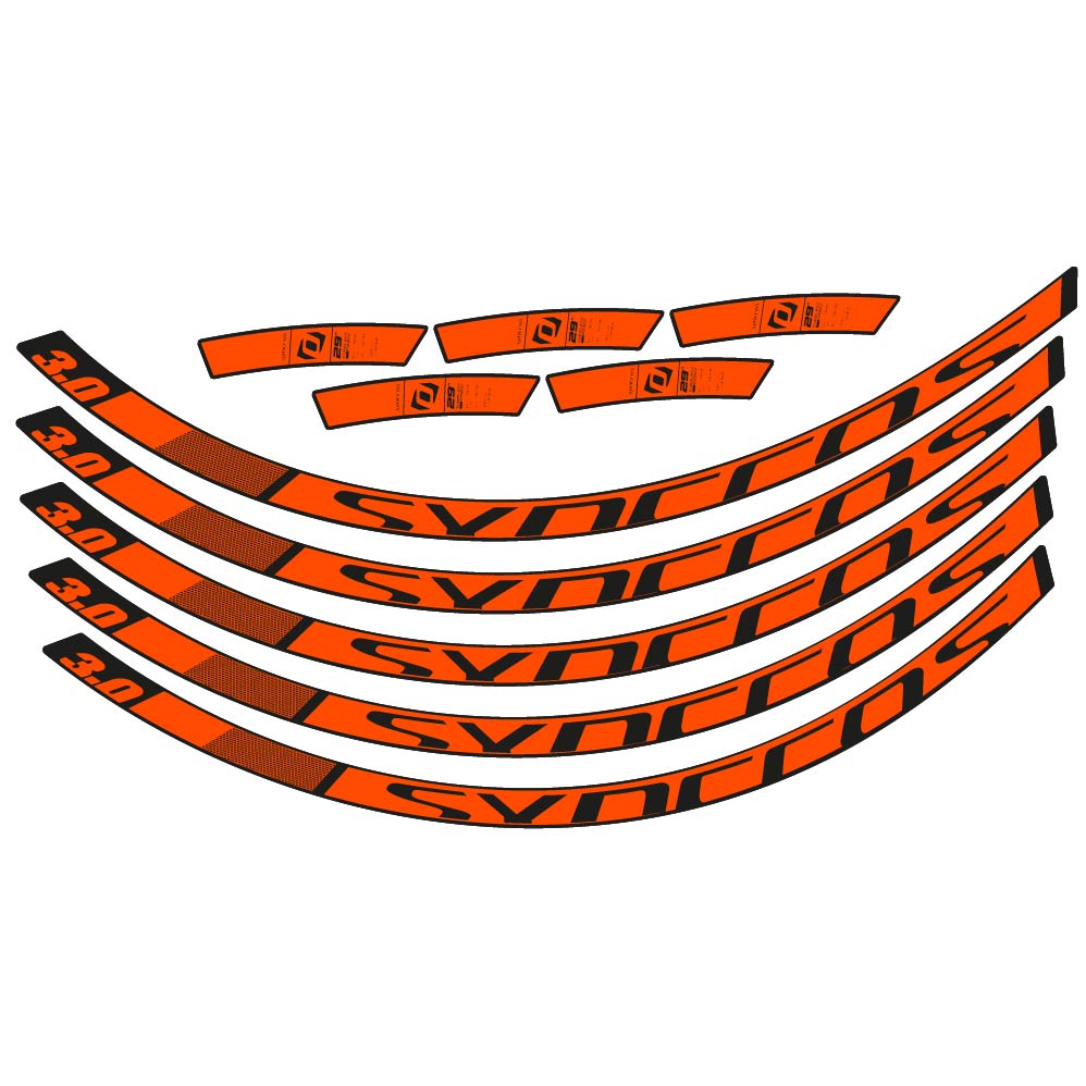 Stickers Syncross 3.0 2017 compatibles Autocollants roues VTT 29"