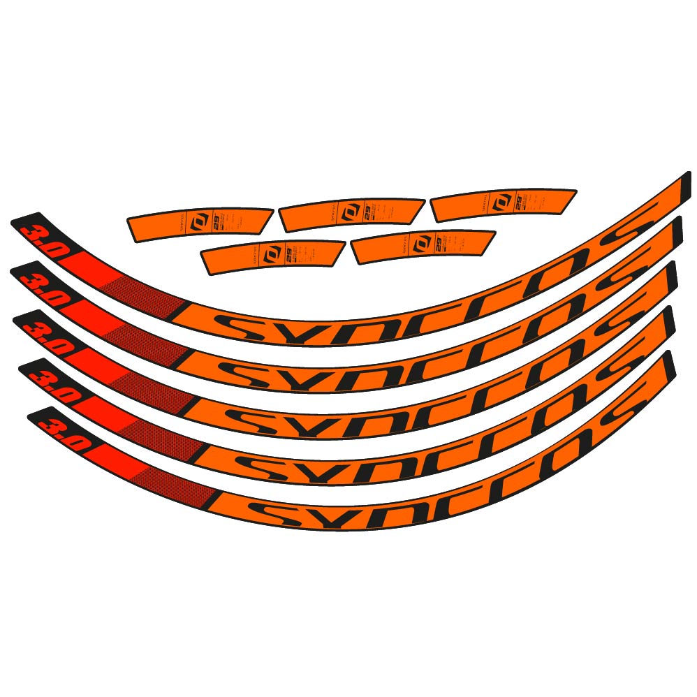 Stickers Syncross 3.0 2017 compatibles Autocollants roues VTT 29"