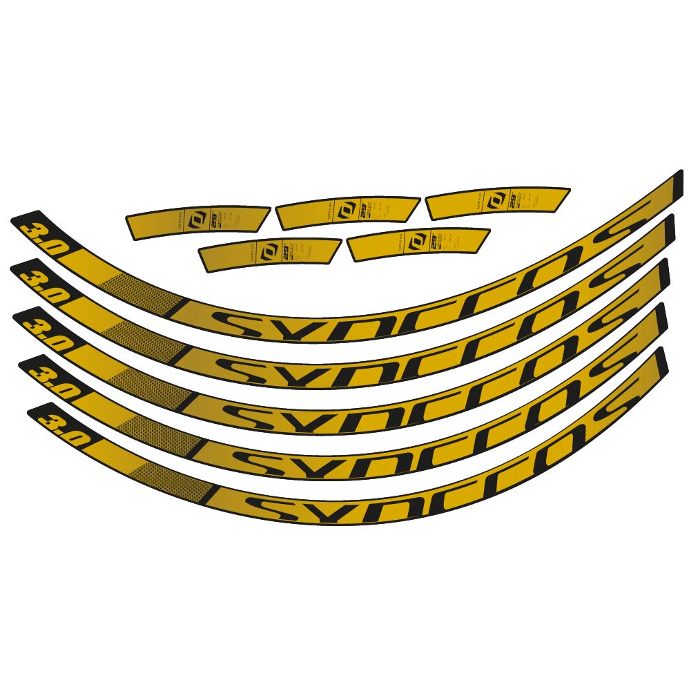 Stickers Syncross 3.0 2017 compatibles Autocollants roues VTT 29"