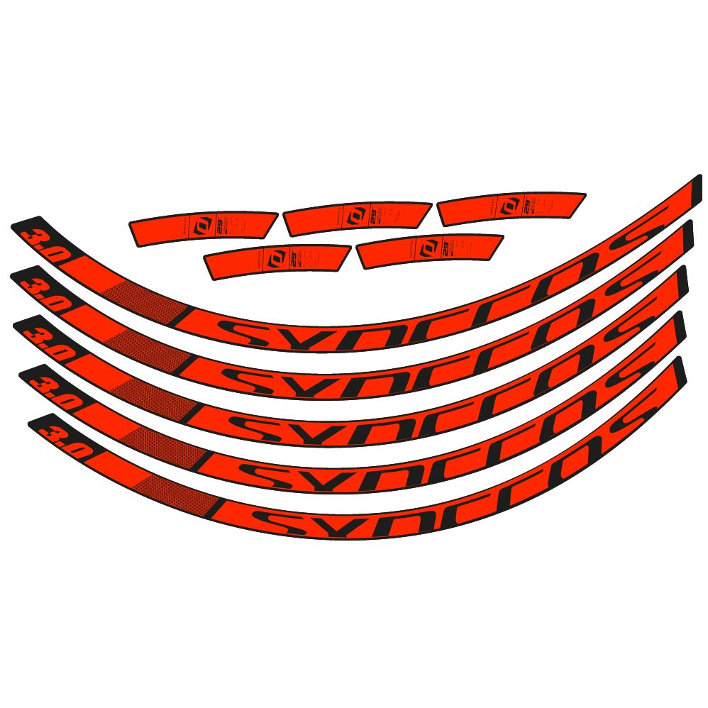 Stickers Syncross 3.0 2017 compatibles Autocollants roues VTT 29"