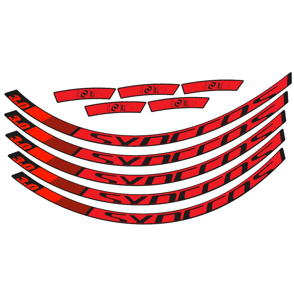 Stickers Syncross 3.0 2017 compatibles Autocollants roues VTT 29"