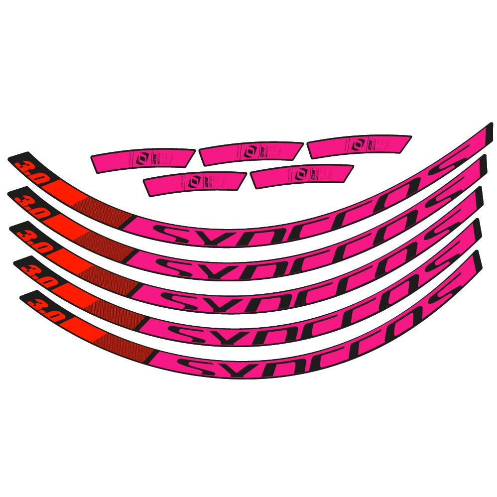 Stickers Syncross 3.0 2017 compatibles Autocollants roues VTT 29"
